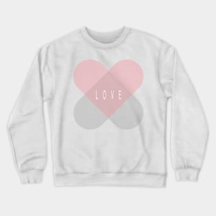 Love Heals - Pink and Silver Crewneck Sweatshirt